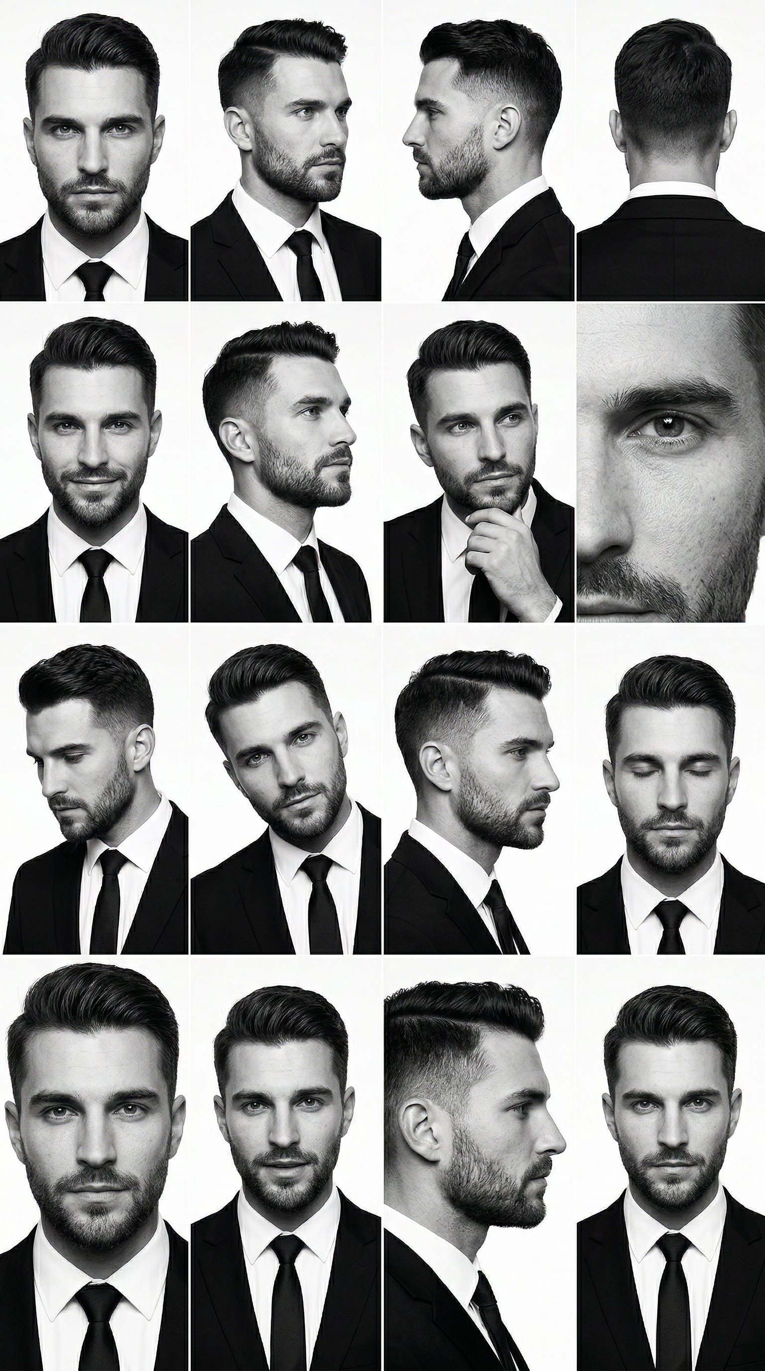 男性头像网格变换