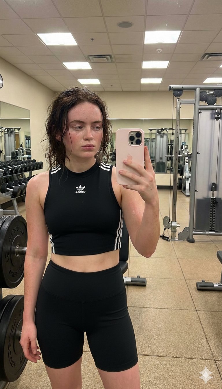 Sadie Sink健身房照片